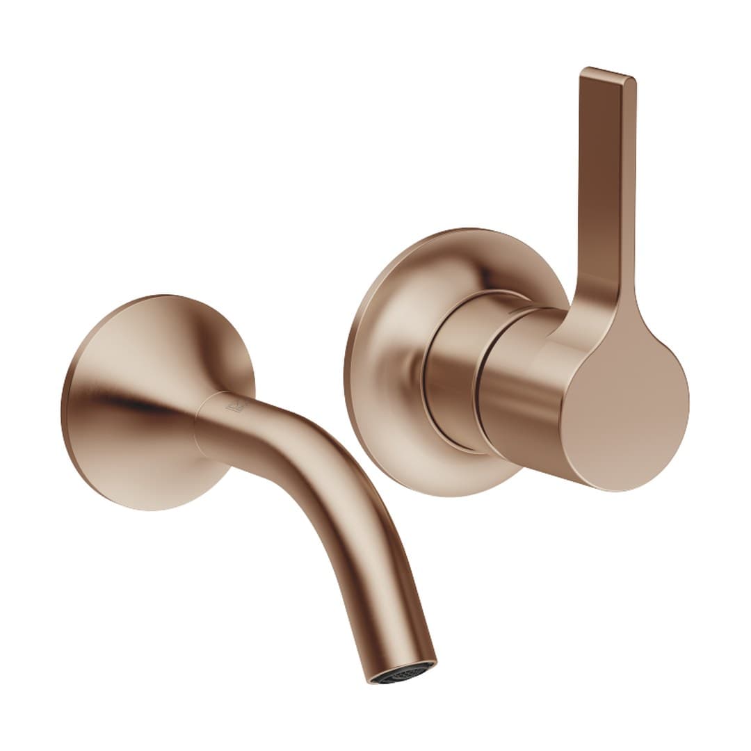 Dornbracht VAIA – Μπαταρία Νιπτήρα Τοίχου – Wall-mounted single-lever basin mixer without pop-up waste – Brushed Bronze (PVD) (36867809-42)