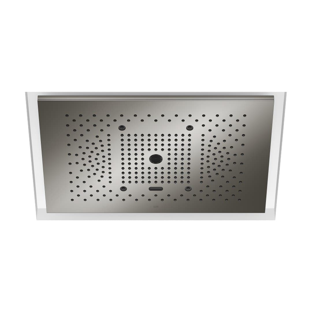 Dornbracht – Κεφαλή Ντους – SERENITY SKY+ Rainpanel for recessed ceiling installation with light – Dark Chrome (41781979-19)