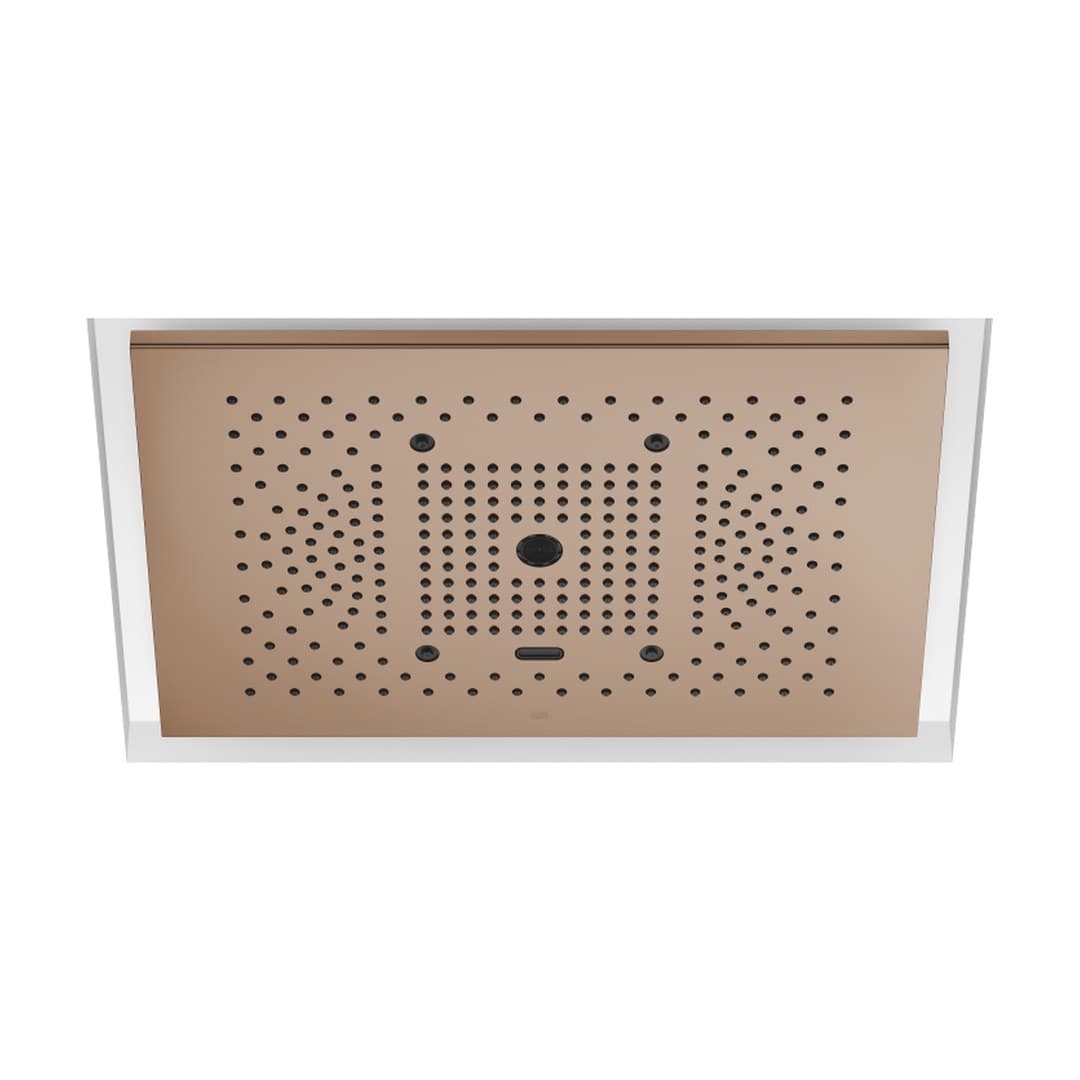 Dornbracht – Κεφαλή Ντους – SERENITY SKY+ Rainpanel for recessed ceiling installation with light – Brushed Bronze (PVD) (41781979-42)