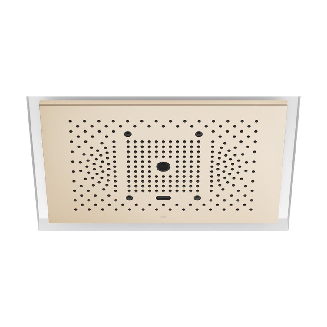 Dornbracht – Κεφαλή Ντους – SERENITY SKY+ Rainpanel for recessed ceiling installation with light – Brushed Champagne (22kt Gold) (41781979-46)
