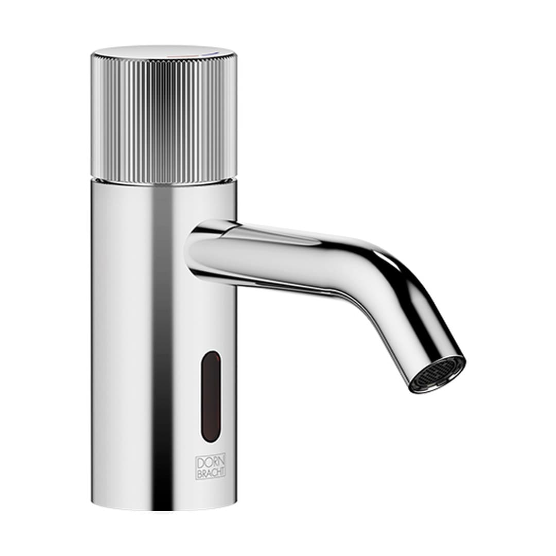 Dornbracht Meta – Μπαταρία Νιπτήρα – Touchfree Washstand fitting with electronic opening and closing function without pop-up waste – Brushed Dark Bronze (PVD) (44511660-43)