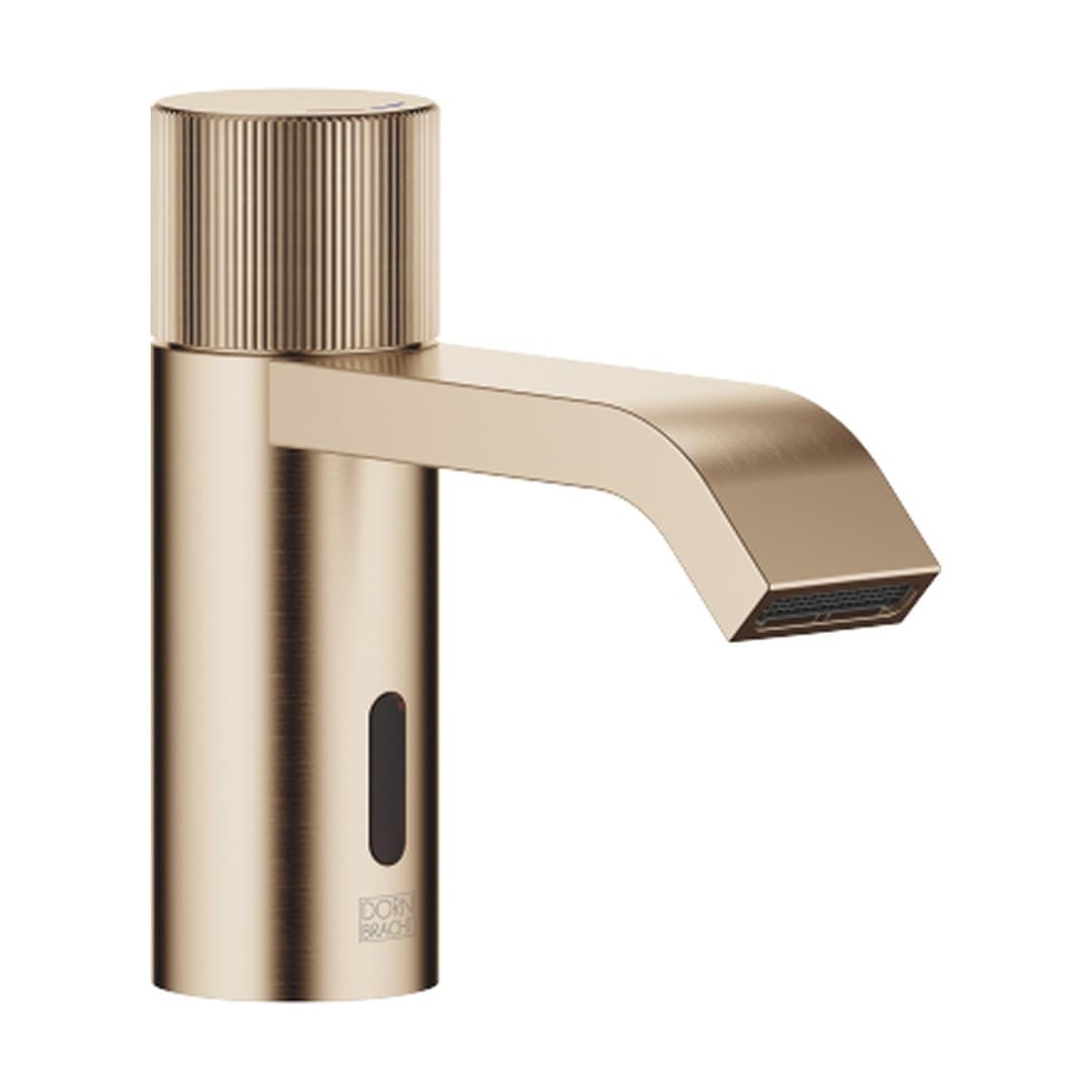 Dornbracht IMO – Μπαταρία Νιπτήρα – Touchfree Washstand fitting with electronic opening and closing function without pop-up waste – Brushed Light Gold (PVD) (44511670-27)