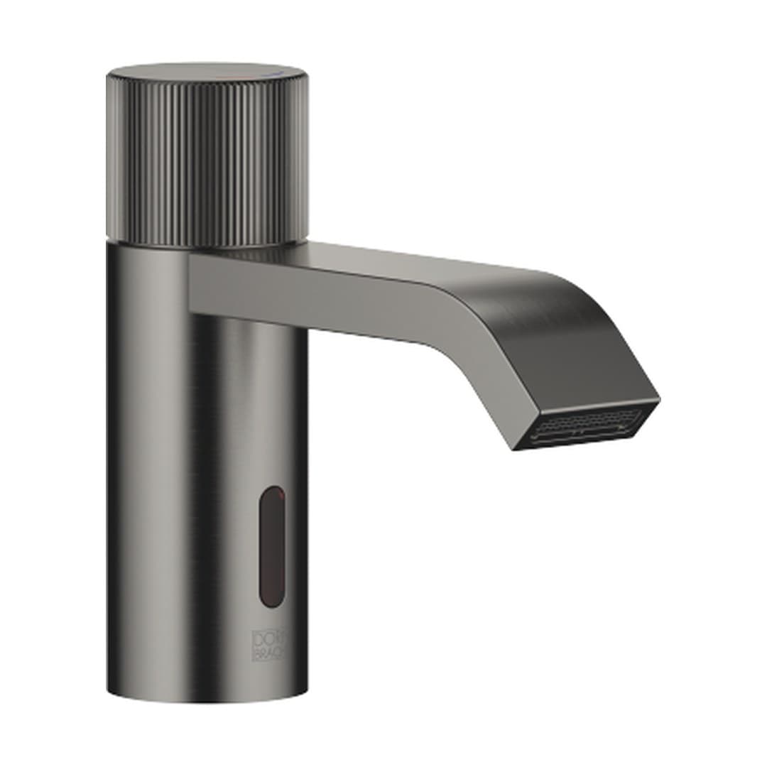 Dornbracht IMO – Μπαταρία Νιπτήρα – Touchfree Washstand fitting with electronic opening and closing function without pop-up waste – Brushed Dark Platinum (44511670-99)