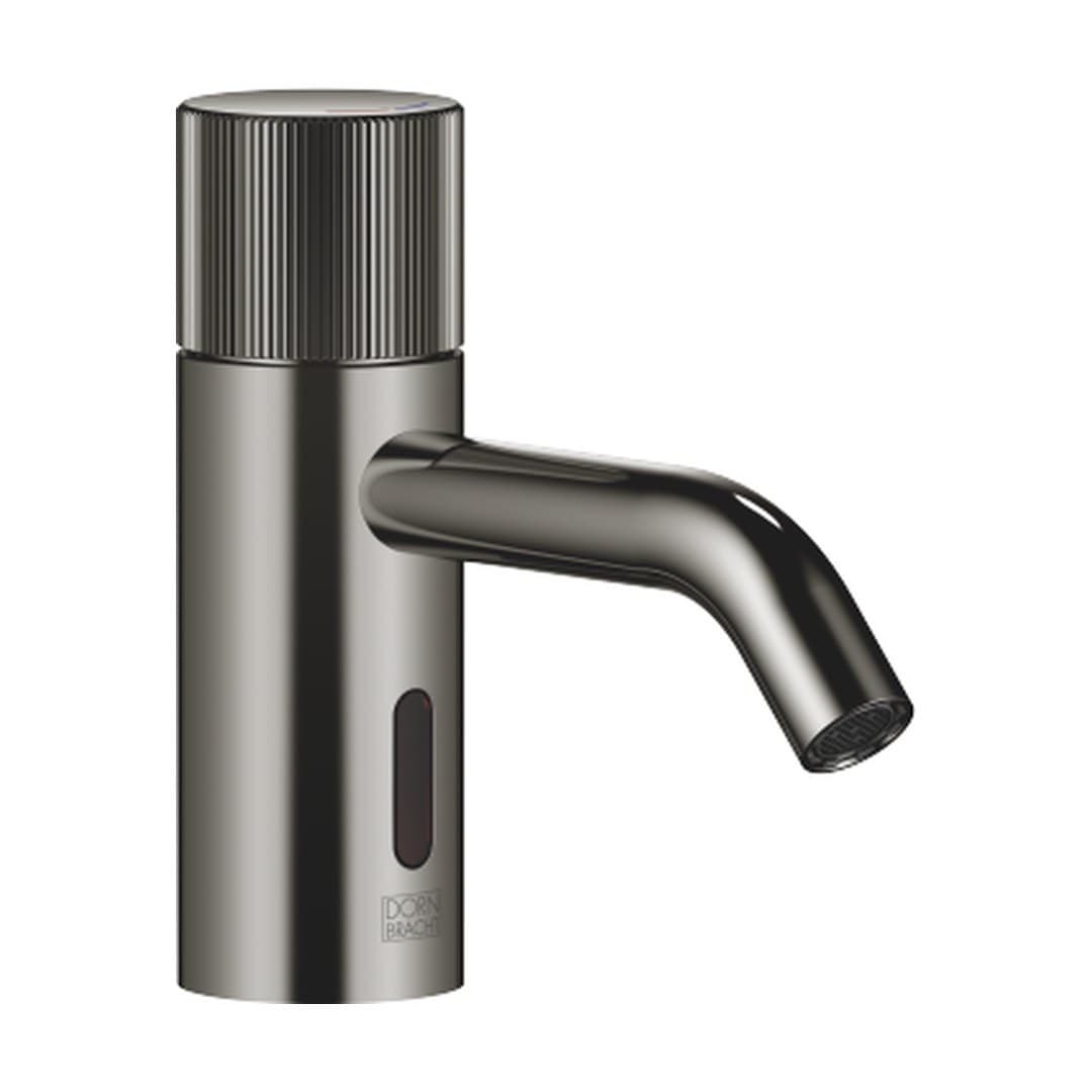 Dornbracht Meta – Μπαταρία Νιπτήρα – Touchfree Washstand fitting with electronic opening and closing function without pop-up waste – Dark Chrome (44515660-19)