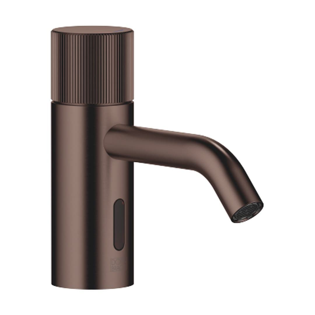 Dornbracht Meta – Μπαταρία Νιπτήρα – Touchfree Washstand fitting with electronic opening and closing function without pop-up waste – Brushed Dark Bronze (PVD) (44515660-43)