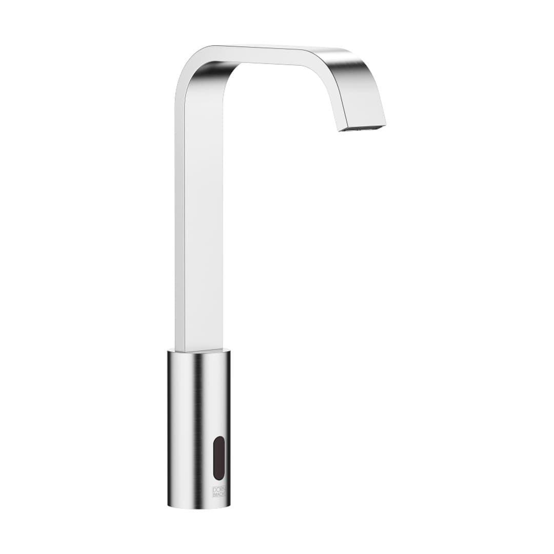Dornbracht IMO – Μπαταρία Νιπτήρα – Touchfree Washstand fitting with electronic opening and closing function without pop-up waste – Brushed Chrome (44521670-93)