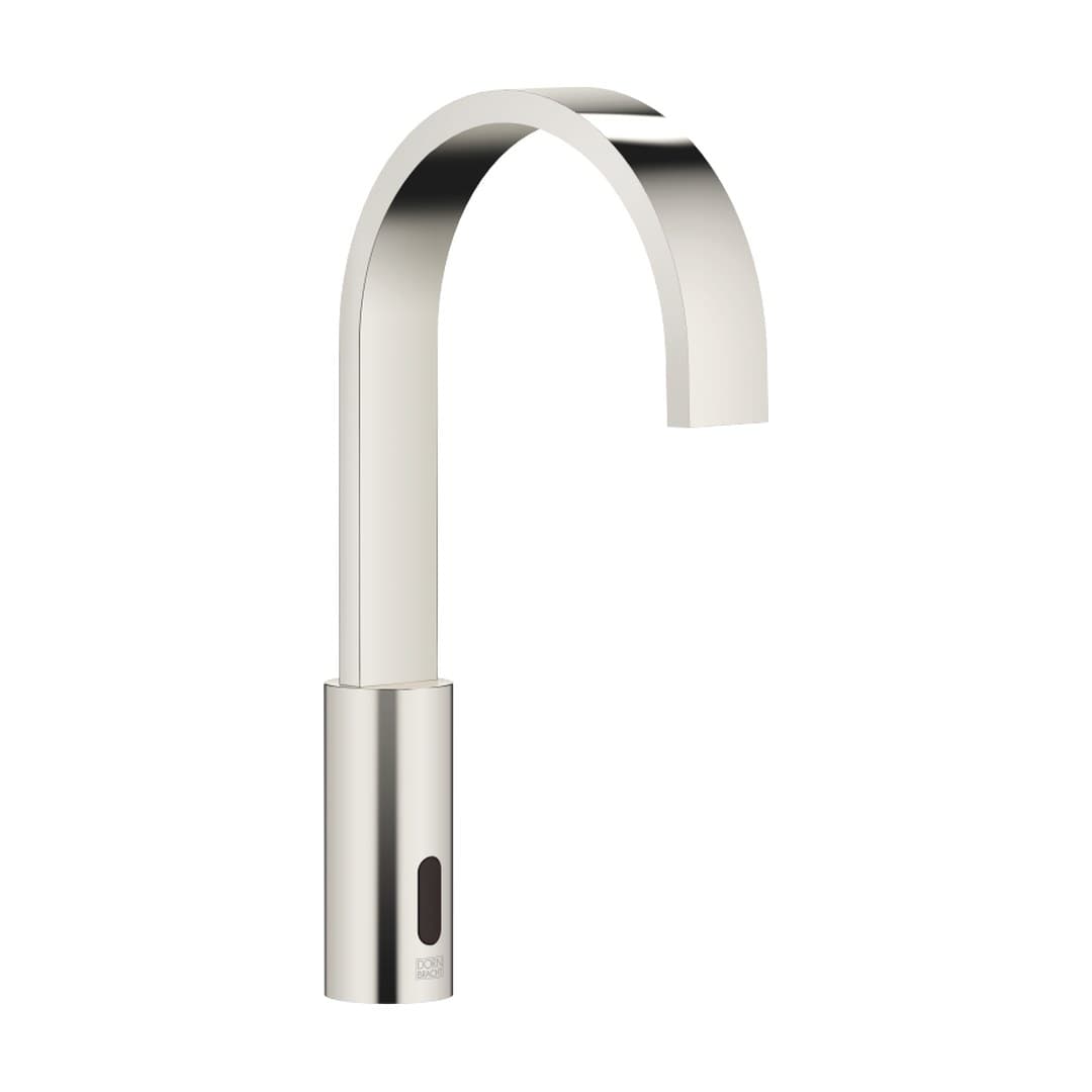 Dornbracht MEM – Μπαταρία Νιπτήρα – Touchfree Washstand fitting with electronic opening and closing function without pop-up waste – Platinum (44521782-08)
