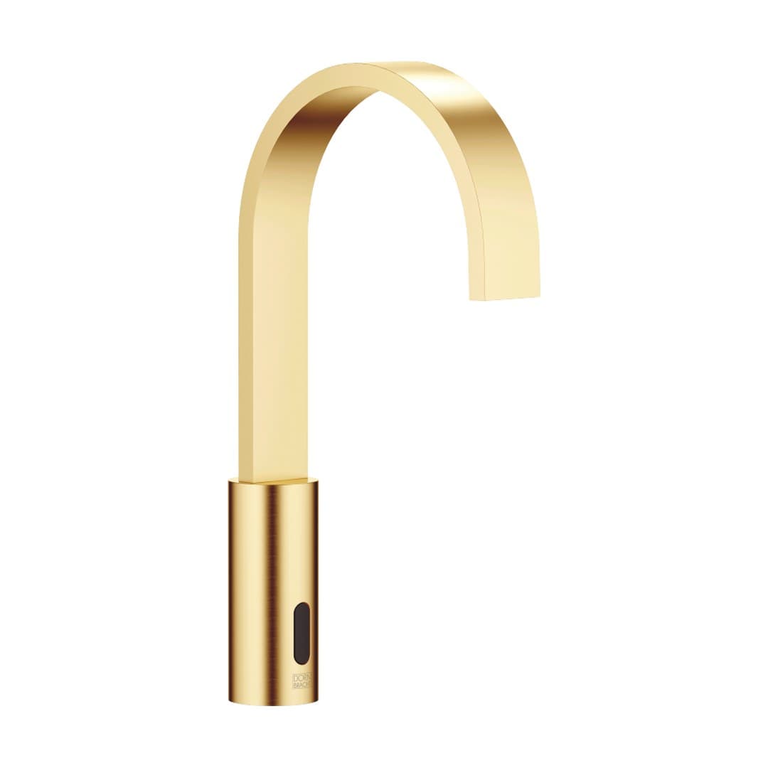 Dornbracht MEM – Μπαταρία Νιπτήρα – Touchfree Washstand fitting with electronic opening and closing function without pop-up waste – Brushed Durabrass (23kt Gold) (44521782-28)