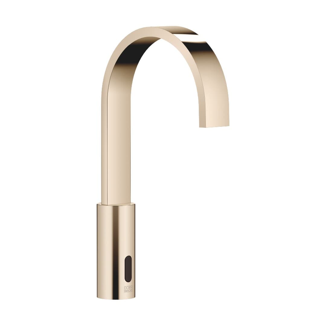 Dornbracht MEM – Μπαταρία Νιπτήρα – Touchfree Washstand fitting with electronic opening and closing function without pop-up waste – Champagne (22kt Gold) (44521782-47)