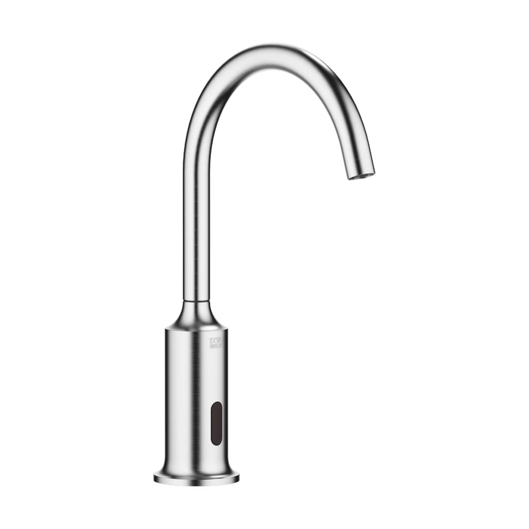 Dornbracht VAIA – Μπαταρία Νιπτήρα – Touchfree Washstand fitting with electronic opening and closing function without pop-up waste – Brushed Chrome (44521809-93)