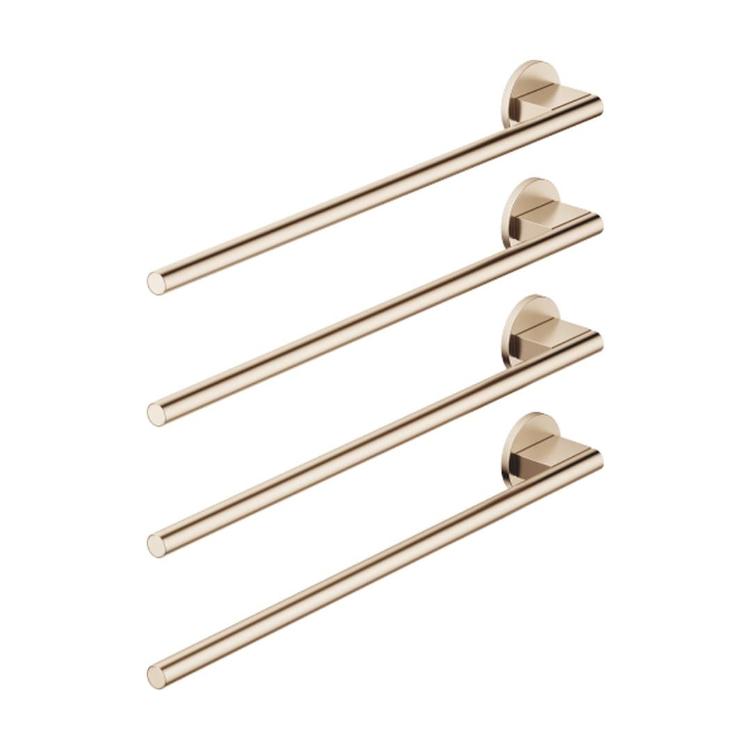 Dornbracht – Θερμαινόμενη Πετσετοκρεμάστρα – Towel warmer , 4-fold , projection left , without control element – Brushed Champagne (22kt Gold) (83304979-46)