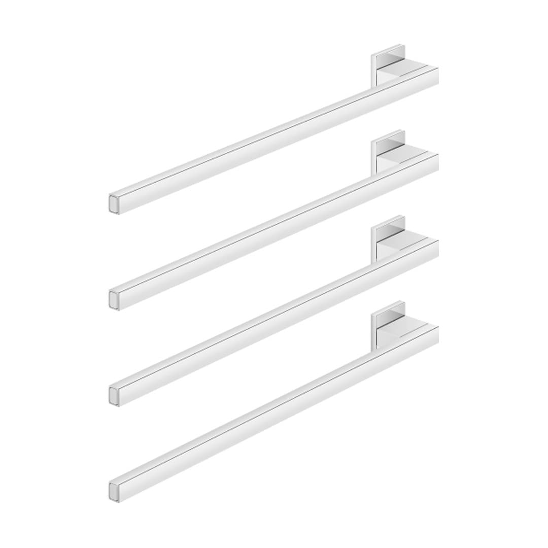 Dornbracht – Θερμαινόμενη Πετσετοκρεμάστρα – Towel warmer , 4-fold , projection left , without control element – Chrome (83304980-00)