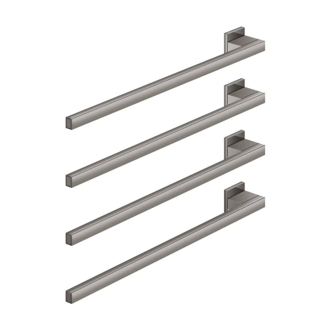 Dornbracht – Θερμαινόμενη Πετσετοκρεμάστρα – Towel warmer , 4-fold , projection left , without control element – Dark Chrome (83304980-19)