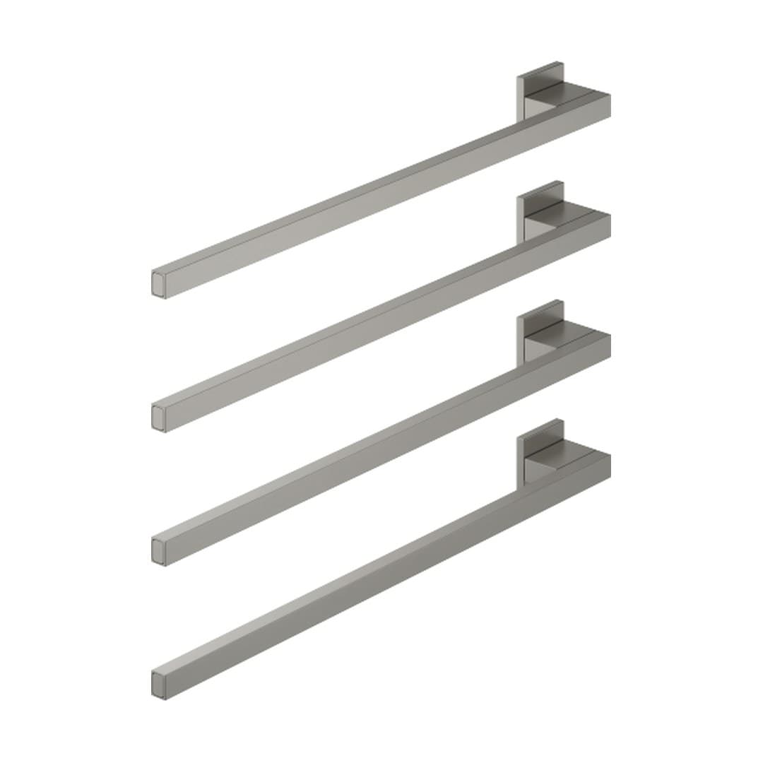 Dornbracht – Θερμαινόμενη Πετσετοκρεμάστρα – Towel warmer , 4-fold , projection left , without control element – Brushed Dark Platinum (83304980-99)