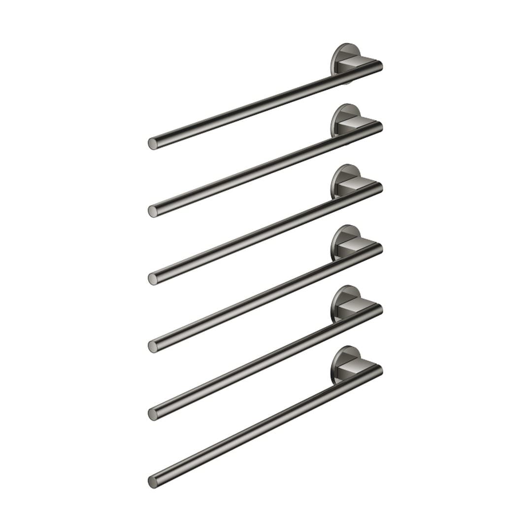 Dornbracht – Θερμαινόμενη Πετσετοκρεμάστρα – Towel warmer , 6-fold , projection left , without control element – Dark Chrome (83306979-19)