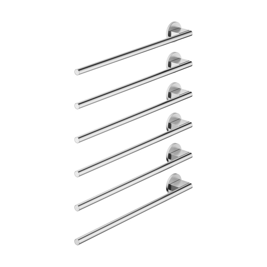 Dornbracht – Θερμαινόμενη Πετσετοκρεμάστρα – Towel warmer , 6-fold , projection left , without control element – Brushed Chrome (83306979-93)