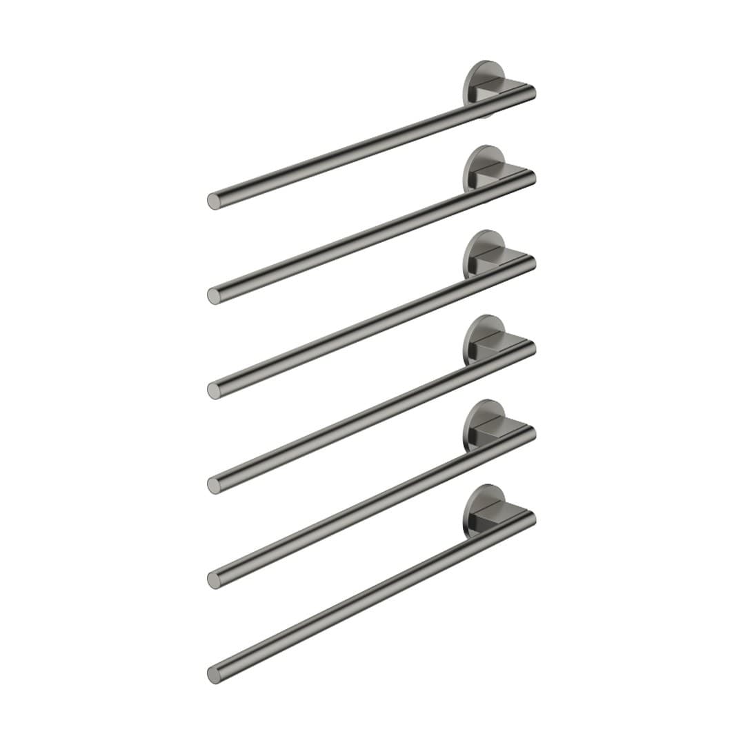 Dornbracht – Θερμαινόμενη Πετσετοκρεμάστρα – Towel warmer , 6-fold , projection left , without control element – Brushed Dark Platinum (83306979-99)