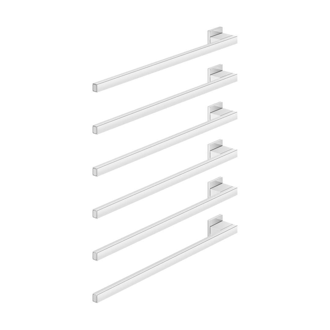 Dornbracht – Θερμαινόμενη Πετσετοκρεμάστρα – Towel warmer , 6-fold , projection left , without control element – Chrome (83306980-00)