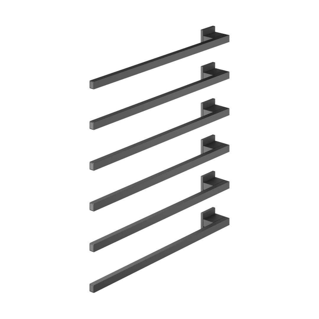 Dornbracht – Θερμαινόμενη Πετσετοκρεμάστρα – Towel warmer , 6-fold , projection left , without control element – Matte Black (83306980-33)