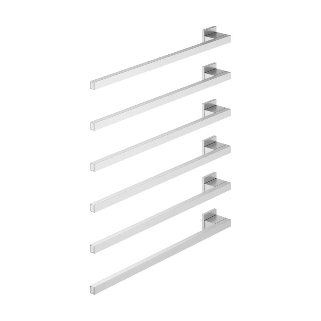 Dornbracht – Θερμαινόμενη Πετσετοκρεμάστρα – Towel warmer , 6-fold , projection left , without control element – Brushed Chrome (83306980-93)
