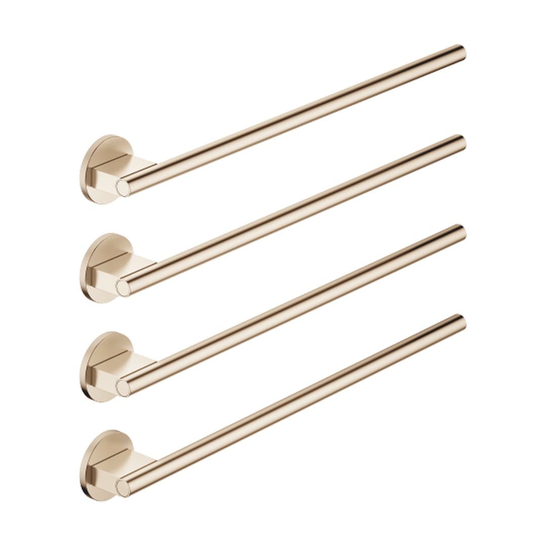 Dornbracht – Θερμαινόμενη Πετσετοκρεμάστρα – Towel warmer , 4-fold , projection right , without control element – Brushed Champagne (22kt Gold) (83314979-46)