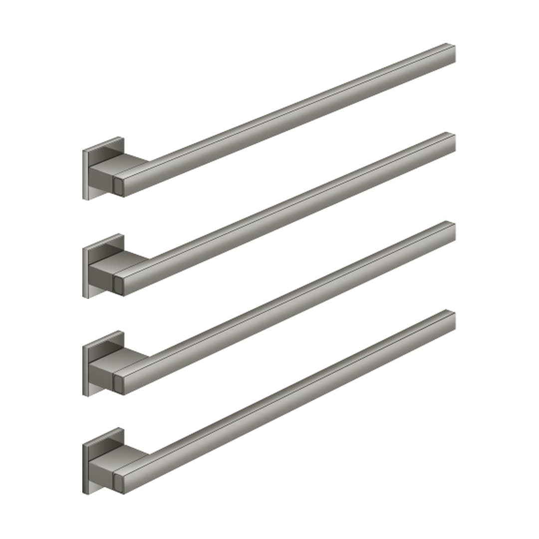 Dornbracht – Θερμαινόμενη Πετσετοκρεμάστρα – Towel warmer , 4-fold , projection right , without control element – Dark Chrome (83314980-19)