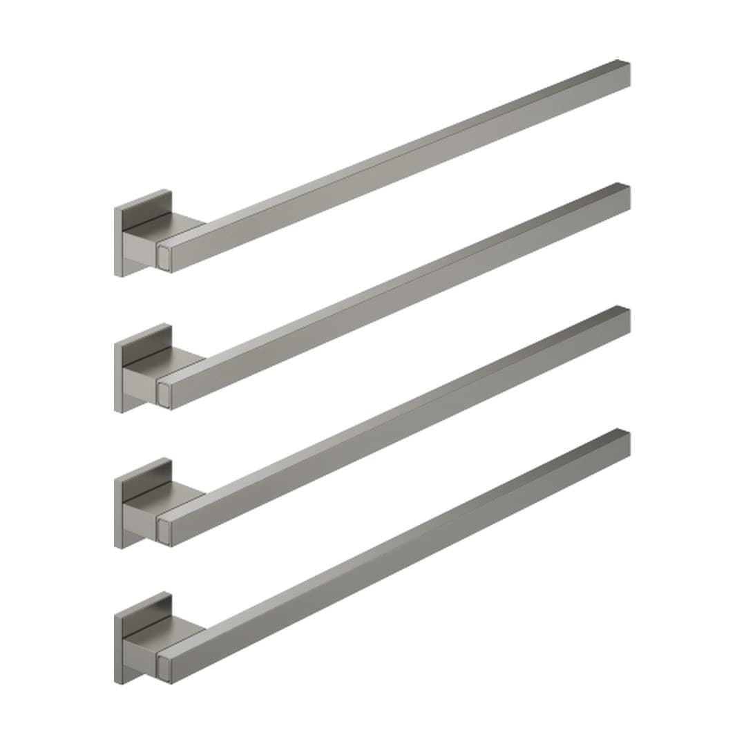 Dornbracht – Θερμαινόμενη Πετσετοκρεμάστρα – Towel warmer , 4-fold , projection right , without control element – Brushed Dark Platinum (83314980-99)