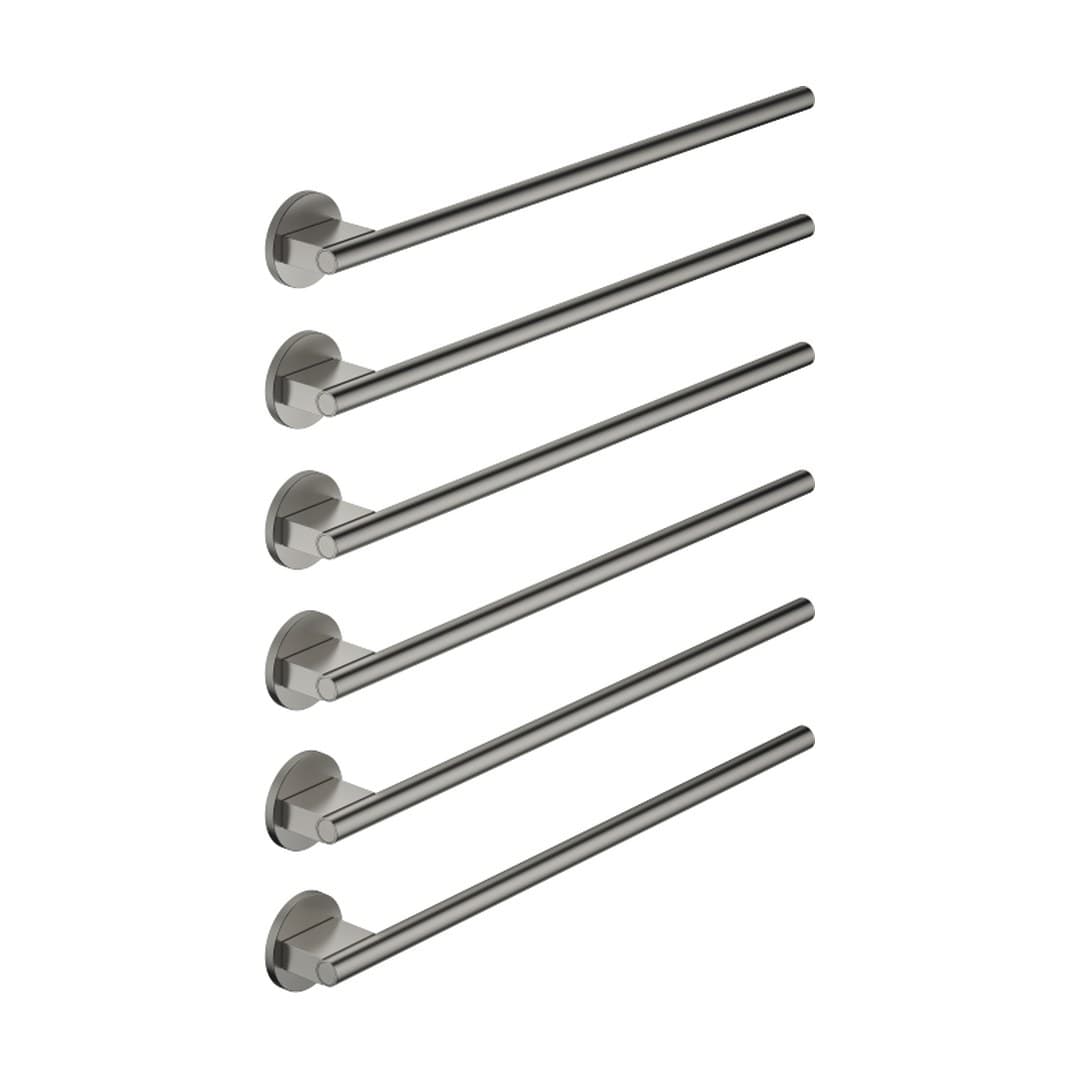 Dornbracht – Θερμαινόμενη Πετσετοκρεμάστρα – Towel warmer , 6-fold , projection right , without control element – Brushed Dark Platinum (83316979-99)