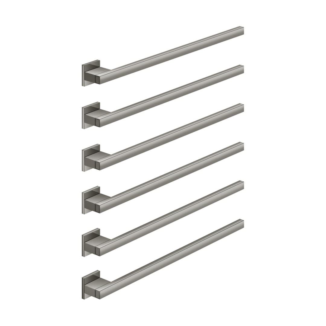 Dornbracht – Θερμαινόμενη Πετσετοκρεμάστρα – Towel warmer , 6-fold , projection right , without control element – Dark Chrome (83316980-19)