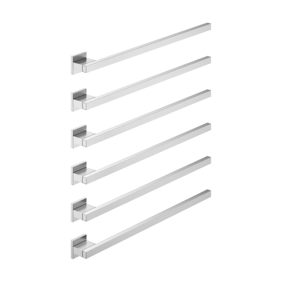 Dornbracht – Θερμαινόμενη Πετσετοκρεμάστρα – Towel warmer , 6-fold , projection right , without control element – Brushed Chrome (83316980-93)