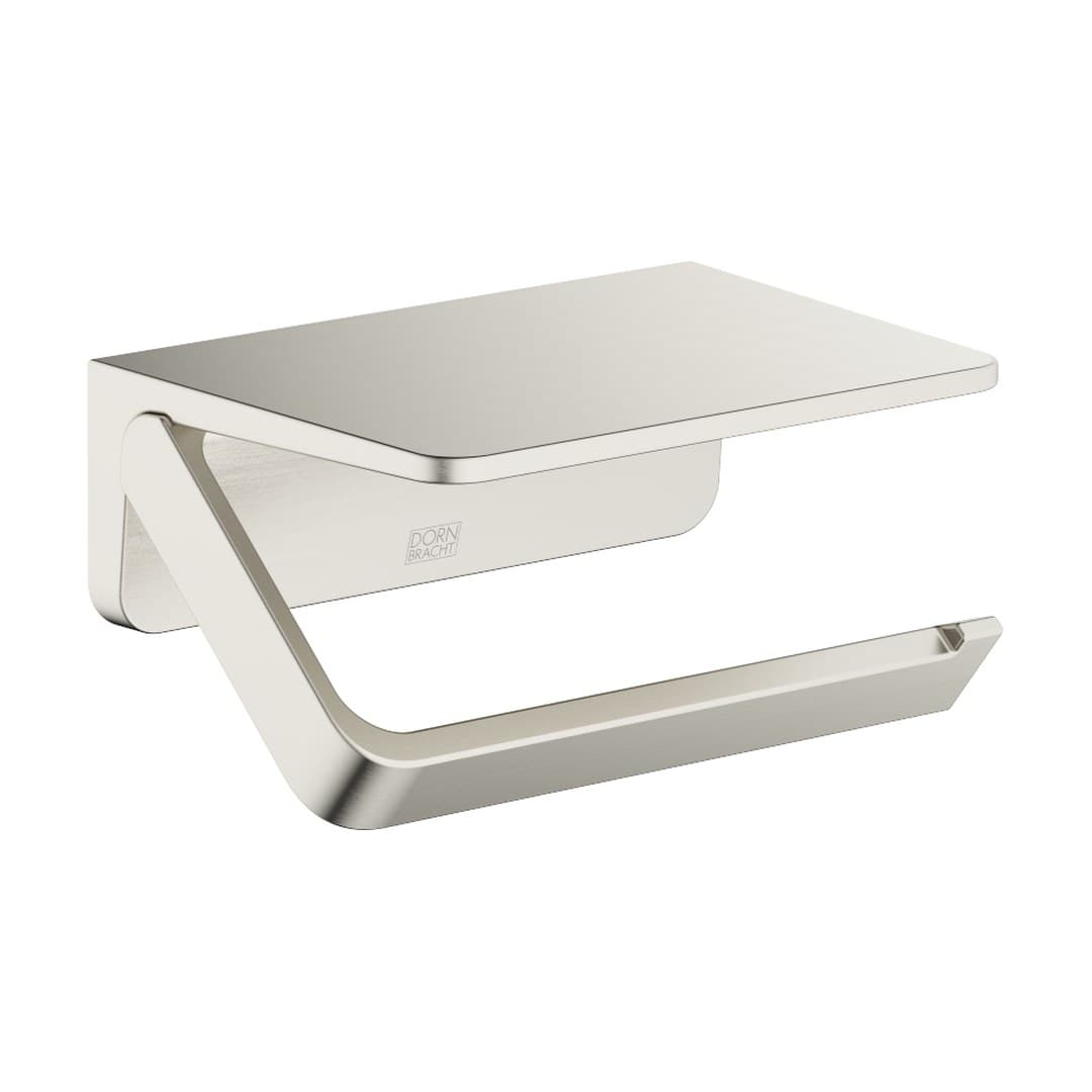 Dornbracht – Θήκη Χαρτιού – Tissue holder with shelf – Brushed Platinum (83515976-06)