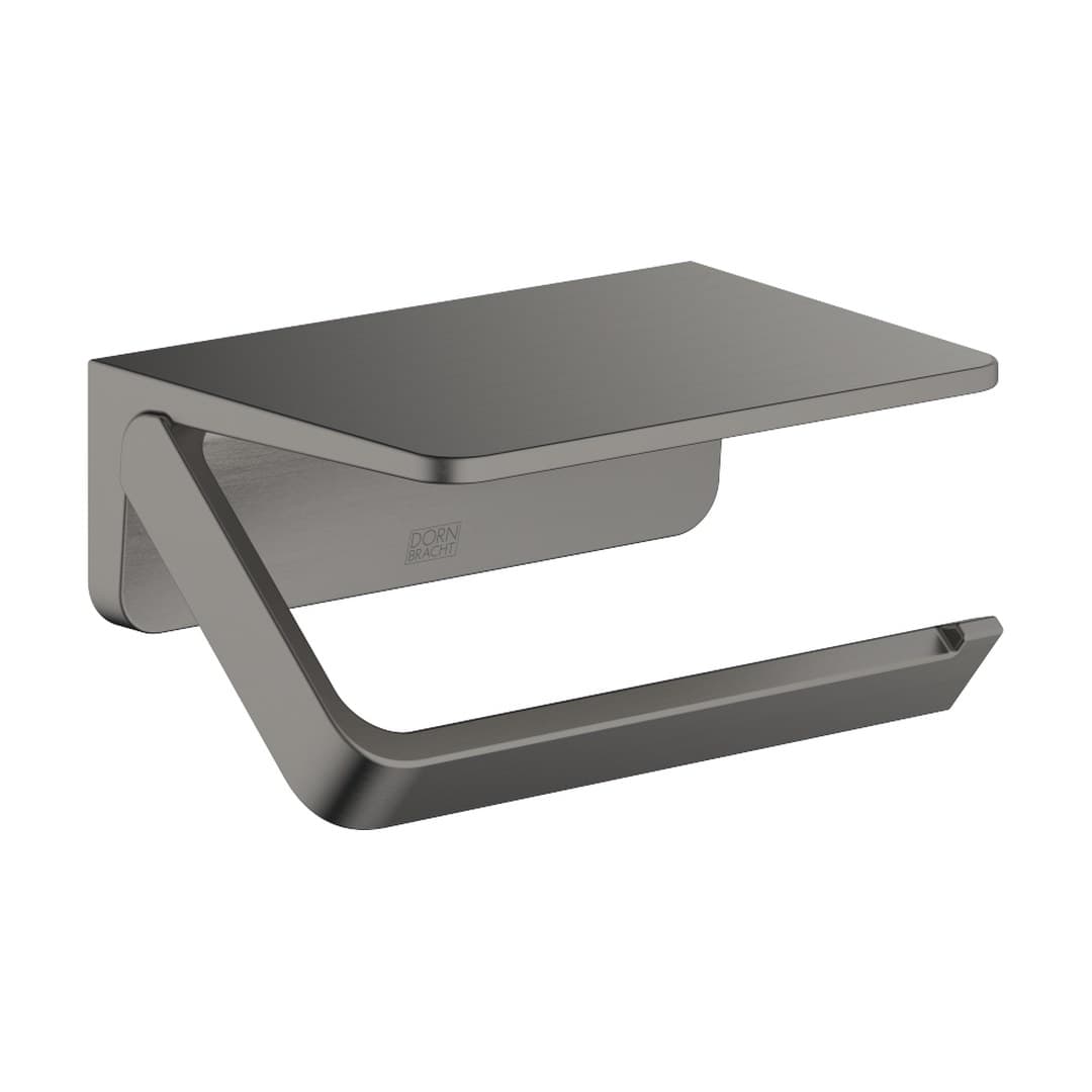 Dornbracht – Θήκη Χαρτιού – Tissue holder with shelf – Brushed Dark Platinum (83515976-99)