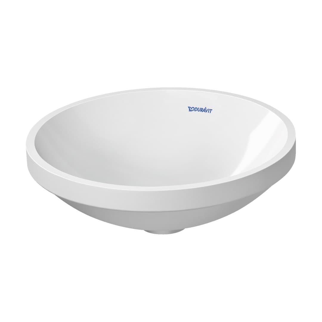 Duravit Architec – Νιπτήρας Υποκαθήμενος – 400×400 mm, χωρίς οπή, χωρίς υπερχείλιση – White High Gloss (0319370000)