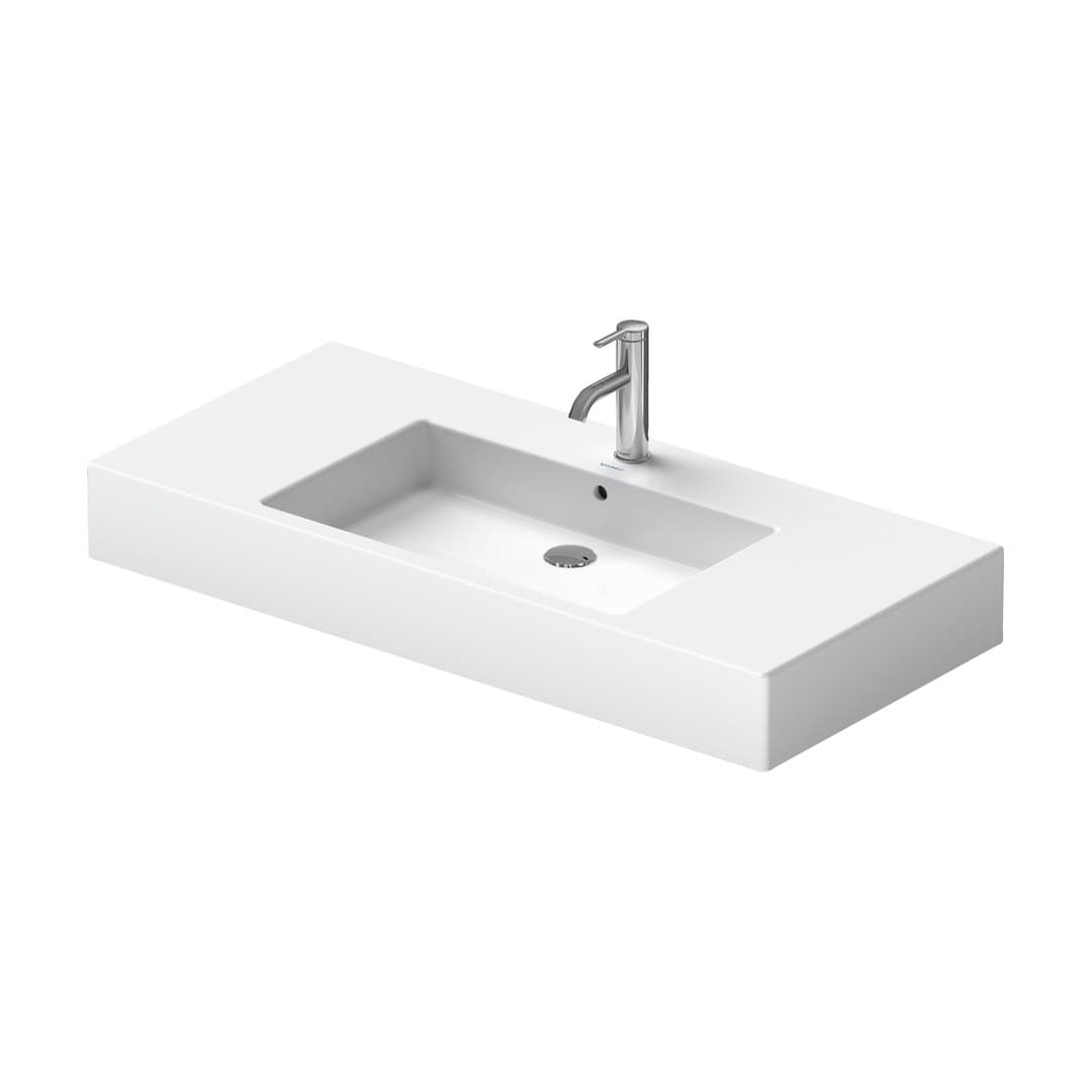 Duravit Vero – Νιπτήρας Κρεμαστός – 1050×490 mm, 1 οπή, με υπερχείλιση – White High Gloss (0329100000)