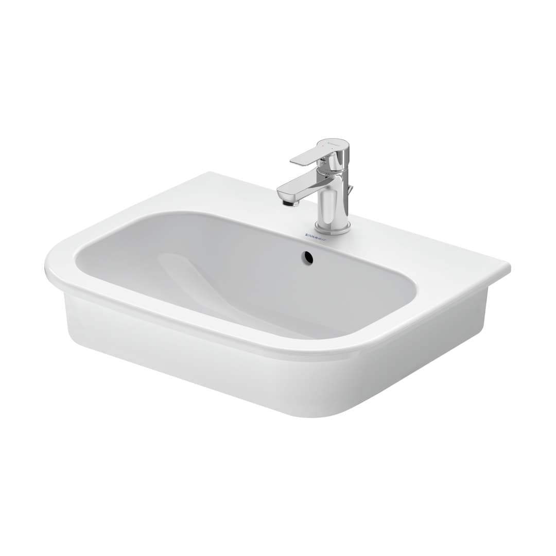 Duravit D-Code – Νιπτήρας Ένθετος – White High Gloss (0337540000)