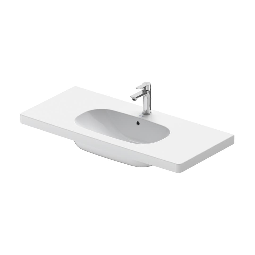Duravit D-Code – Νιπτήρας Κρεμαστός – 1050×480 mm, 1 οπή, με υπερχείλιση – White High Gloss (03421000002)