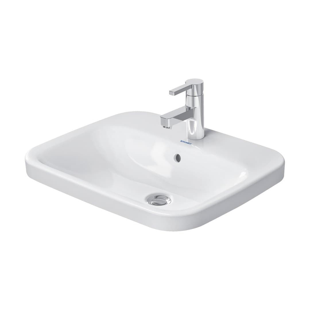 Duravit DuraStyle – Νιπτήρας Ένθετος – 560×455 mm, 1 οπή, με υπερχείλιση – White High Gloss (0374560000)