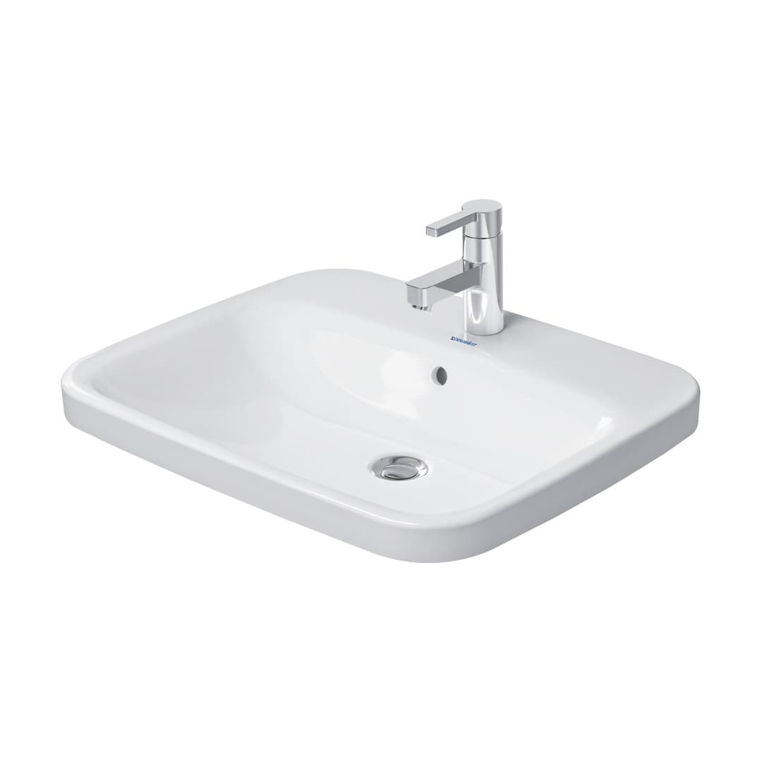 Duravit DuraStyle – Νιπτήρας Ένθετος – 615×495 mm, 1 οπή, με υπερχείλιση – White High Gloss (0374620000)