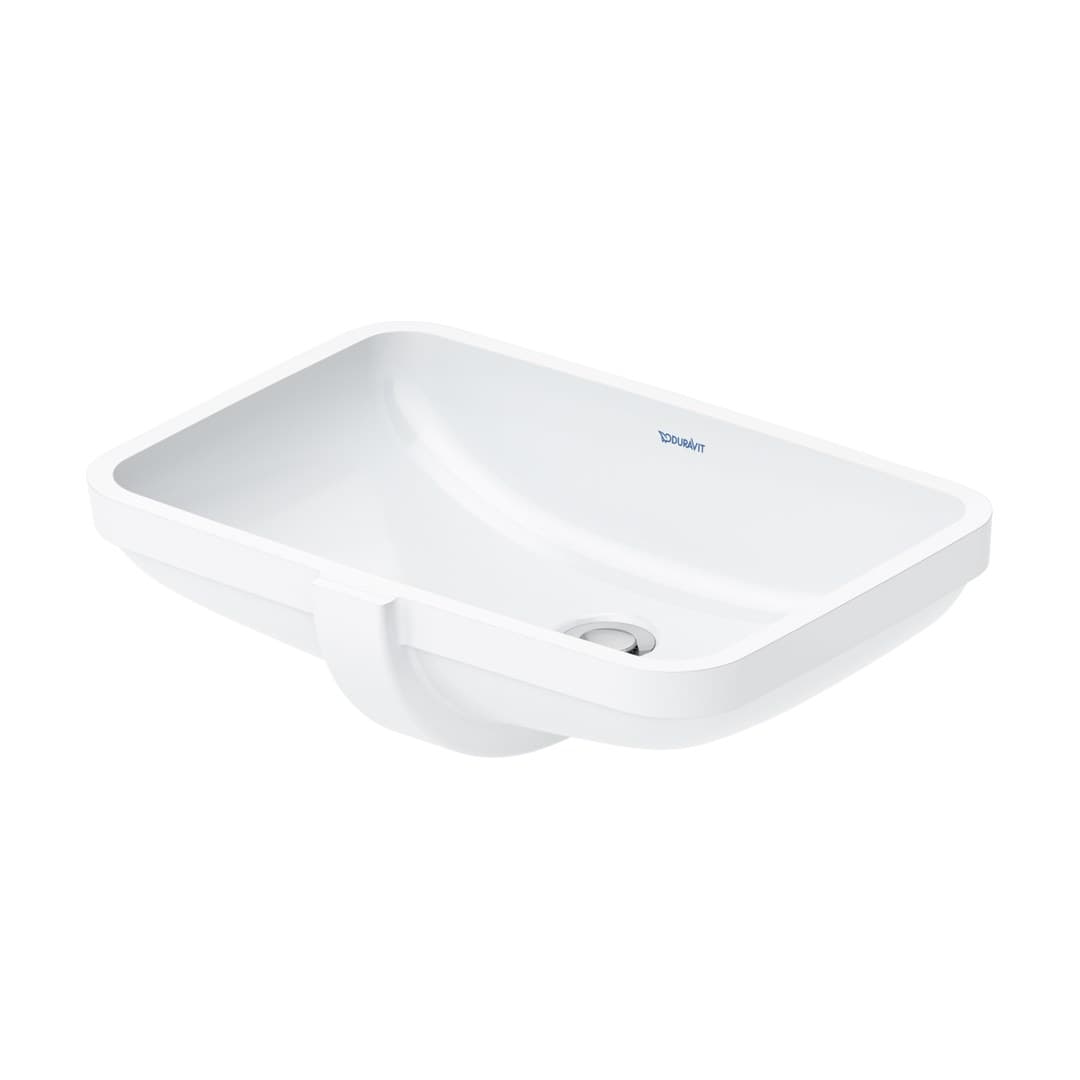 Duravit No.1 – Νιπτήρας Υποκαθήμενος – 525×380 mm, χωρίς οπή, με υπερχείλιση – White High Gloss (03954900282)