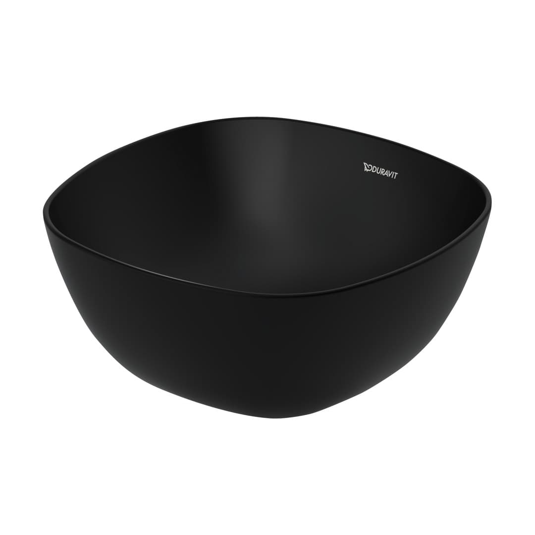 Duravit Aurena – Νιπτήρας Επικαθήμενος – Black Matt, DuraShield (039635AF79)
