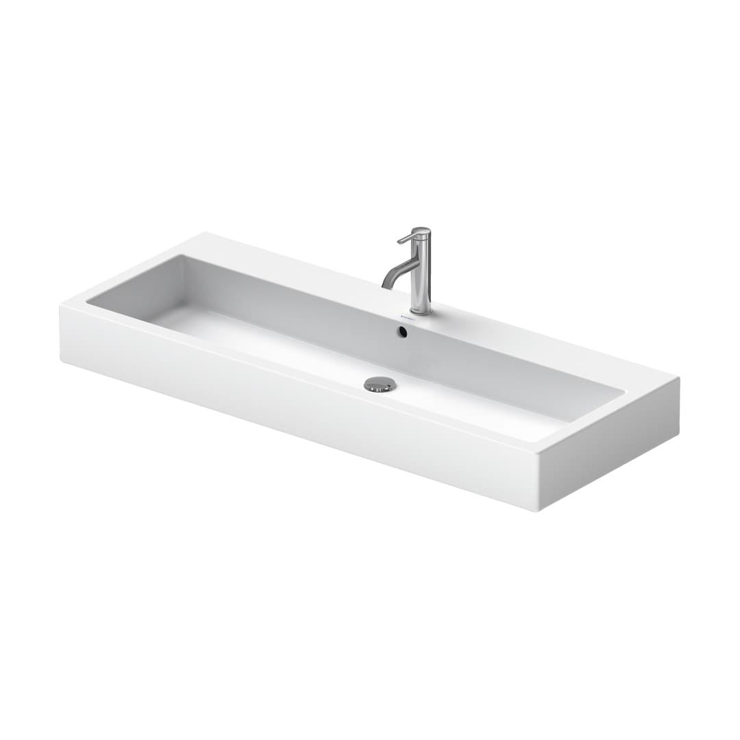 Duravit Vero – Νιπτήρας Κρεμαστός – 1200×470 mm, 1 οπή, με υπερχείλιση, above counter – White High Gloss (0454120027)