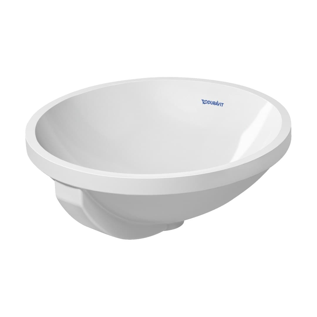 Duravit Architec – Νιπτήρας Υποκαθήμενος – 400×400 mm, χωρίς οπή, με υπερχείλιση – White High Gloss (0468400000)