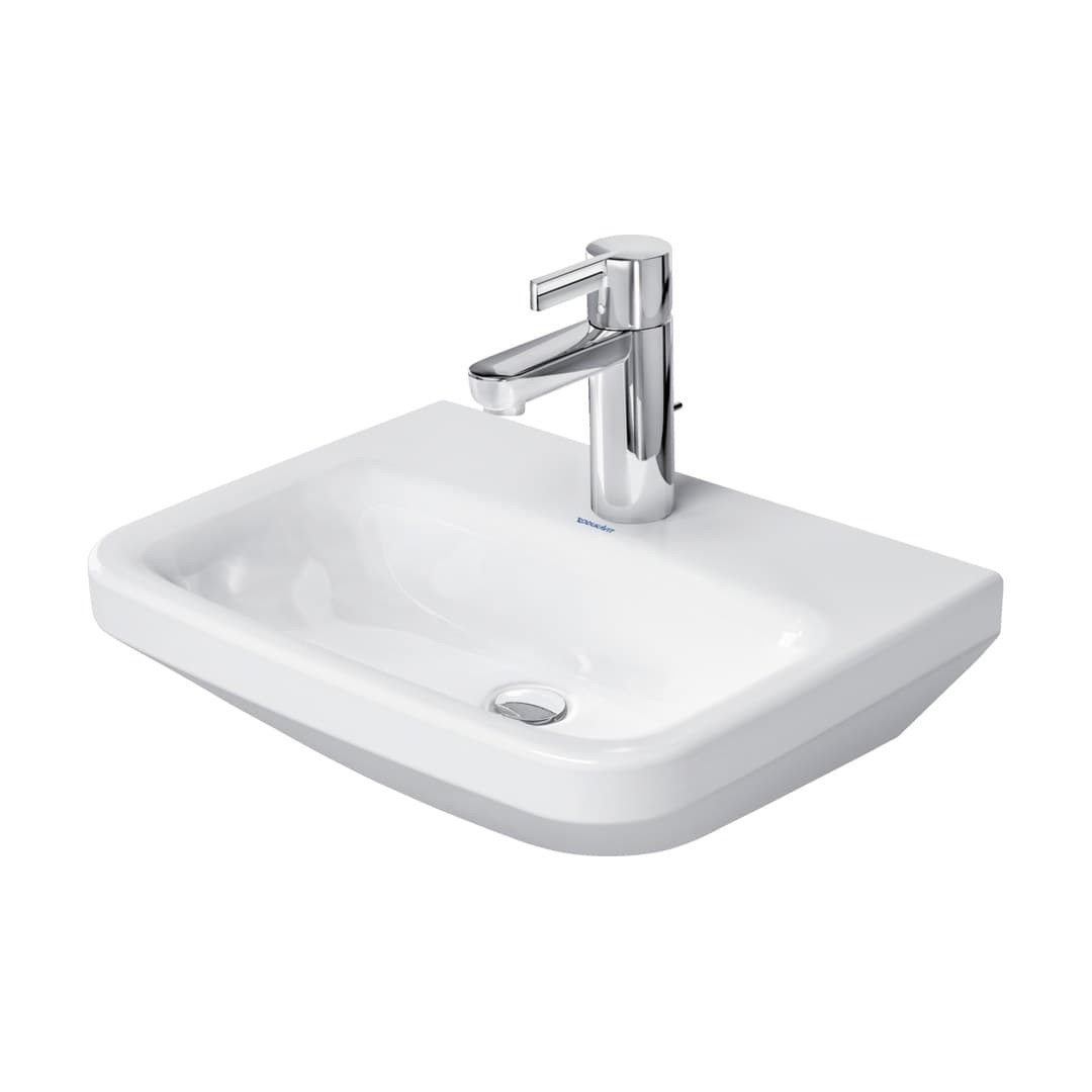 Duravit DuraStyle – Νιπτήρας Κρεμαστός – 450×335 mm, 1 οπή, χωρίς υπερχείλιση – White High Gloss (0708450000)