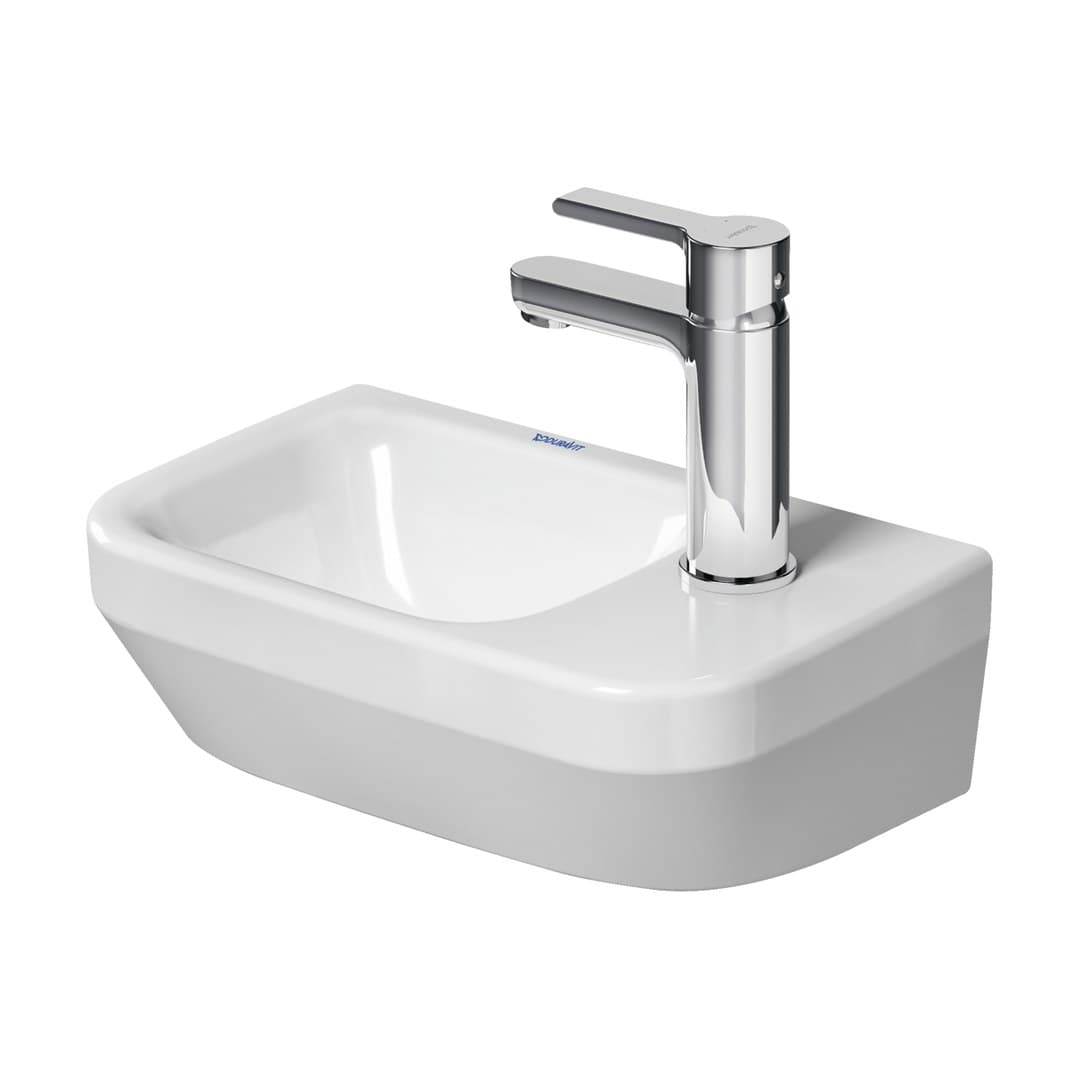 Duravit DuraStyle – Νιπτήρας Κρεμαστός – 360×220 mm, 1 οπή, χωρίς υπερχείλιση – White High Gloss (0713360000)