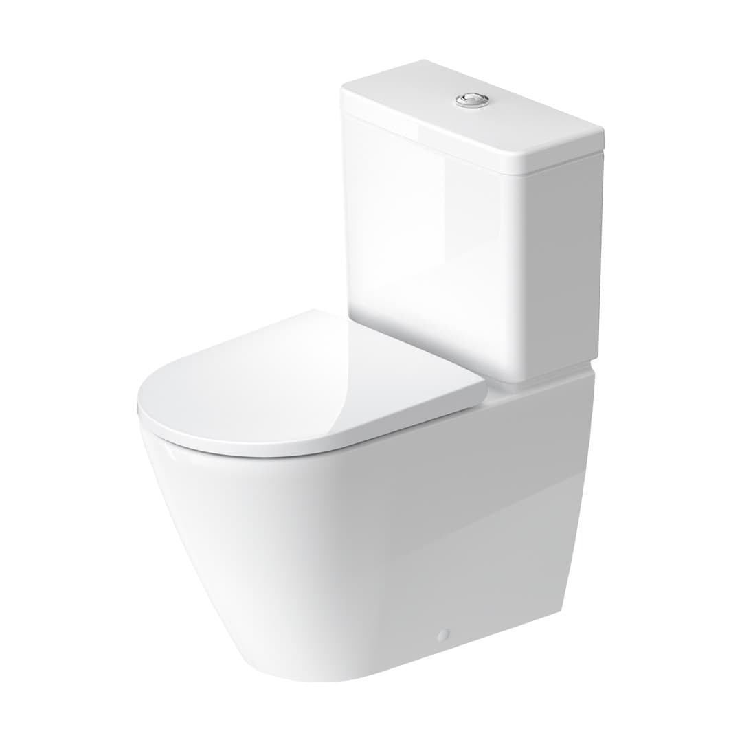 Duravit D-Neo – Λεκάνη Δαπέδου – 370×650 mm, Rimless – White High Gloss (2002090000)