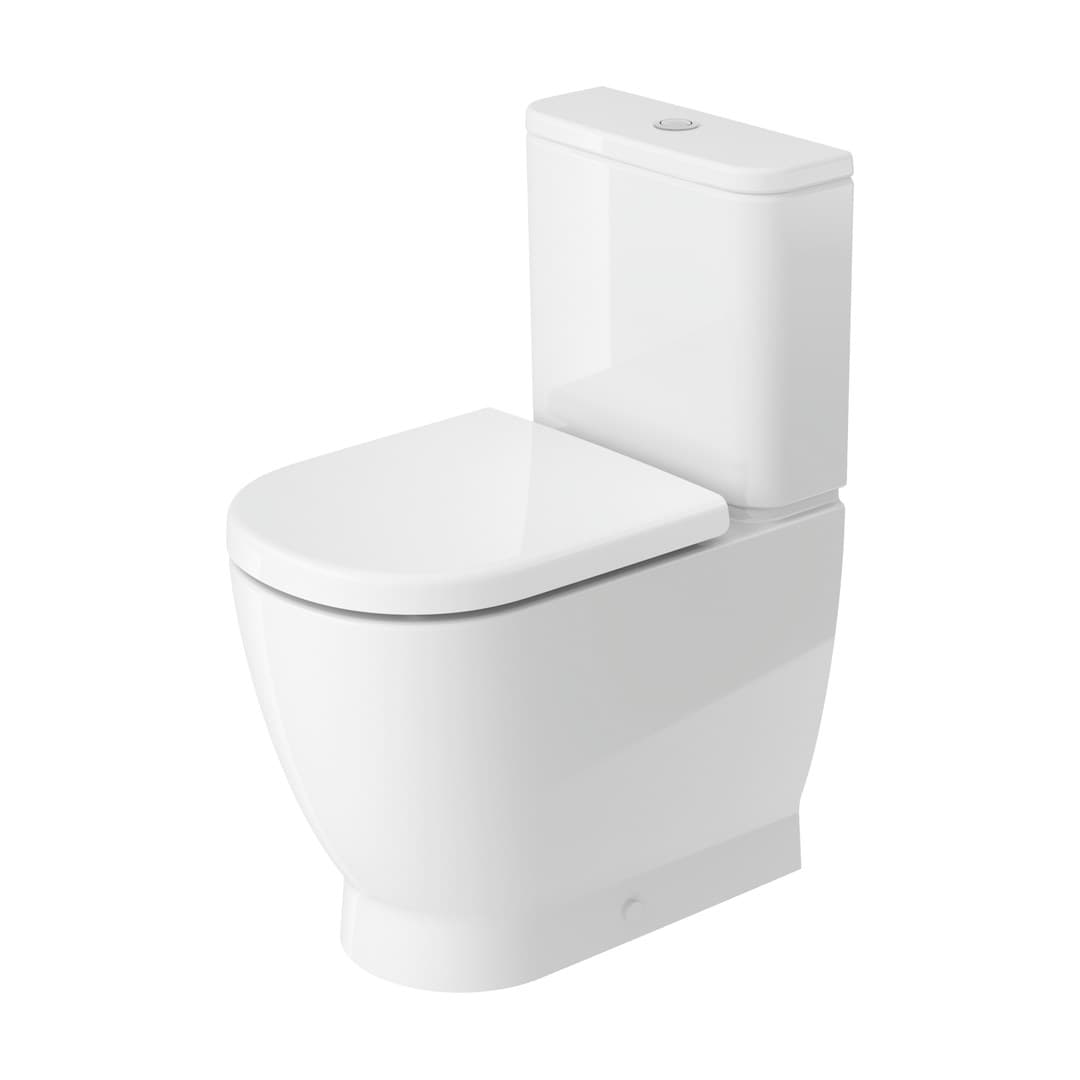 Duravit D-Code – Λεκάνη Δαπέδου – 370×600 mm, Rimless – White High Gloss (20600900002)