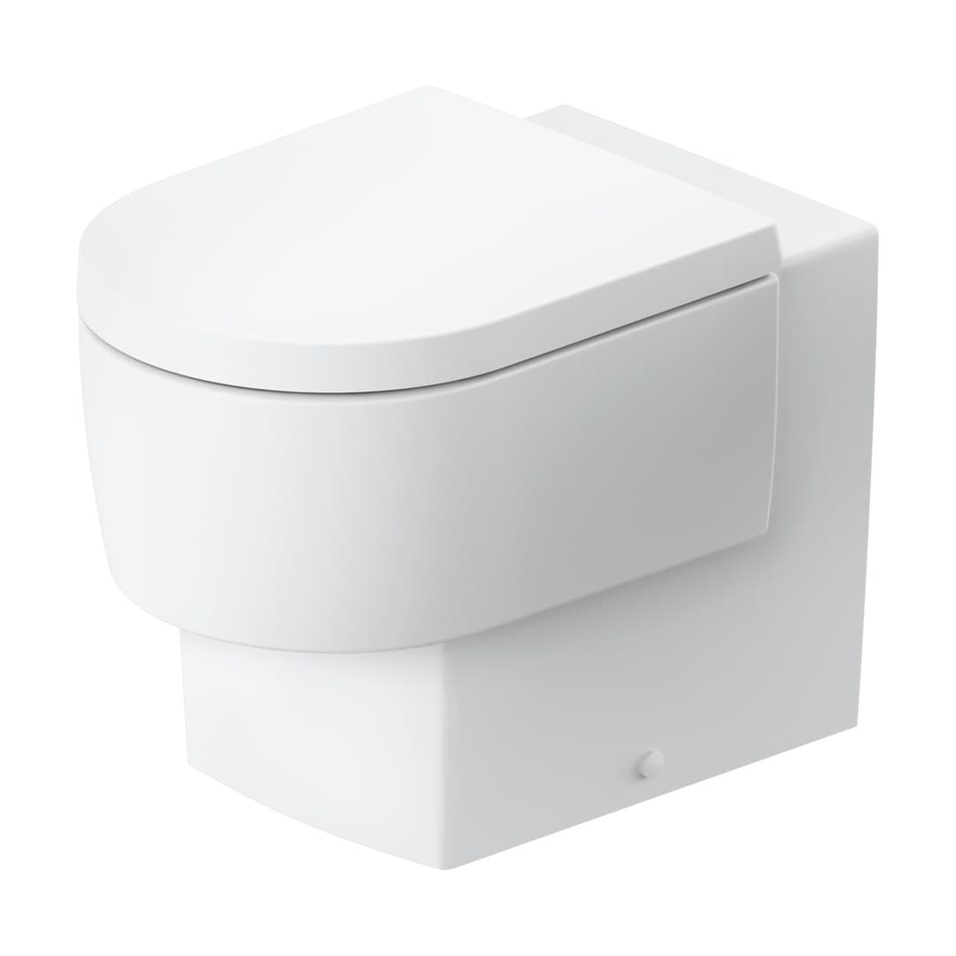 Duravit Balcoon – Λεκάνη Δαπέδου – 370×570 mm, Rimless – White Satin Matt, DuraShield (207109AC00)