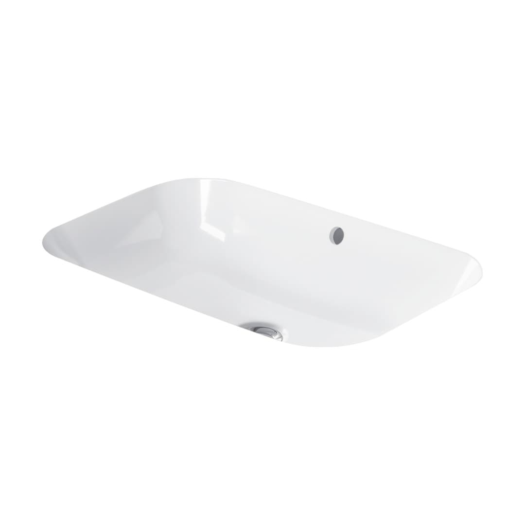 Duravit Happy D.2 – Νιπτήρας Επικαθήμενος – 600×400 mm, χωρίς οπή, με υπερχείλιση – White High Gloss (2314600000)