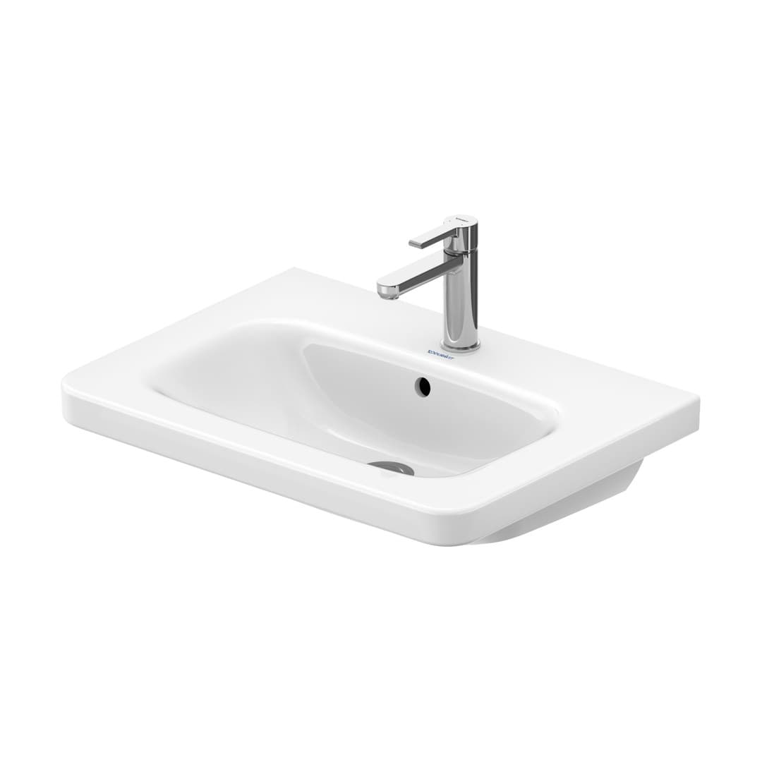 Duravit DuraStyle – Νιπτήρας Κρεμαστός – 650×480 mm, 1 οπή, με υπερχείλιση – White High Gloss (2320650000)