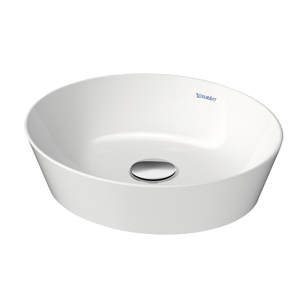 Duravit Cape Cod – Νιπτήρας Επικαθήμενος – 400×360 mm, χωρίς οπή, χωρίς υπερχείλιση – White Satin Matt (2328403200)